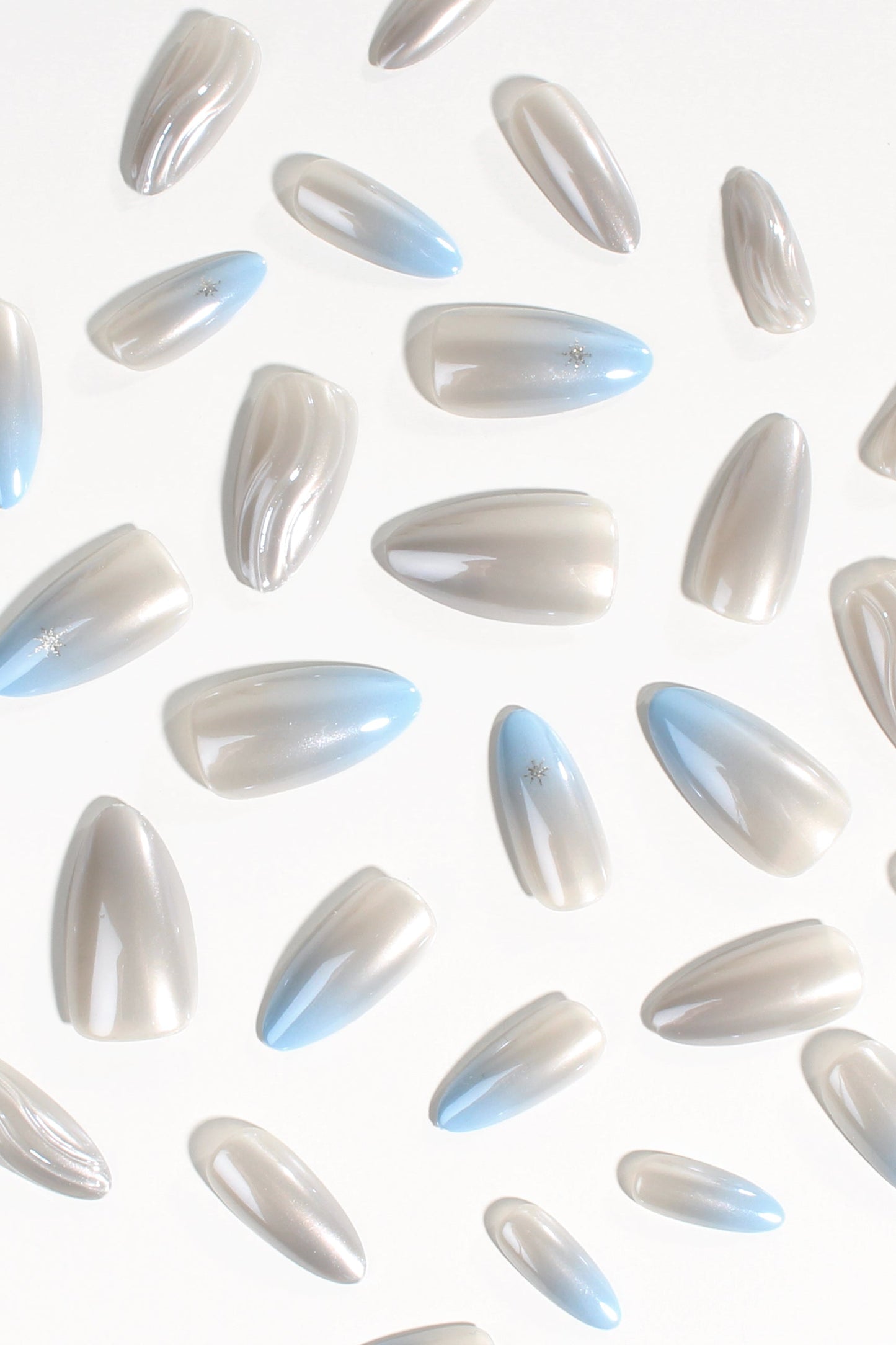 Silver Tide | Soft & Durable Press-On Nails-2