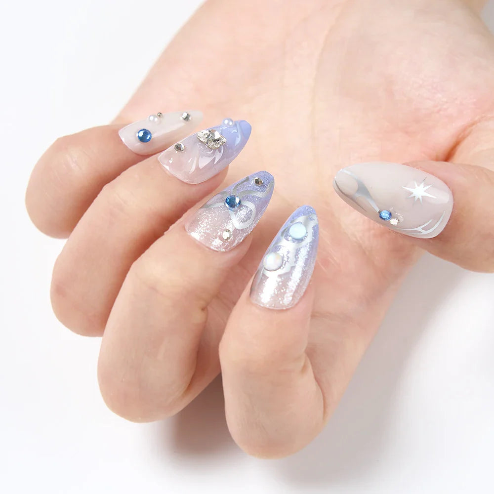 Chic Y2K Ballet Nails - 24 Press-On Set-1
