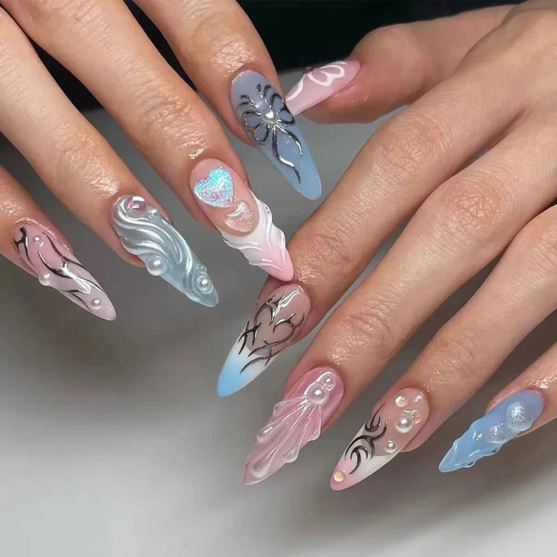 Chic Y2K Ballet Nails - 24 Press-On Set-5