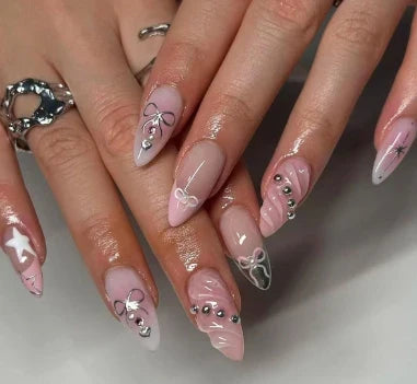 Chic Y2K Ballet Nails - 24 Press-On Set-9