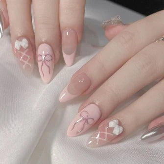 Chic Y2K Ballet Nails - 24 Press-On Set-12