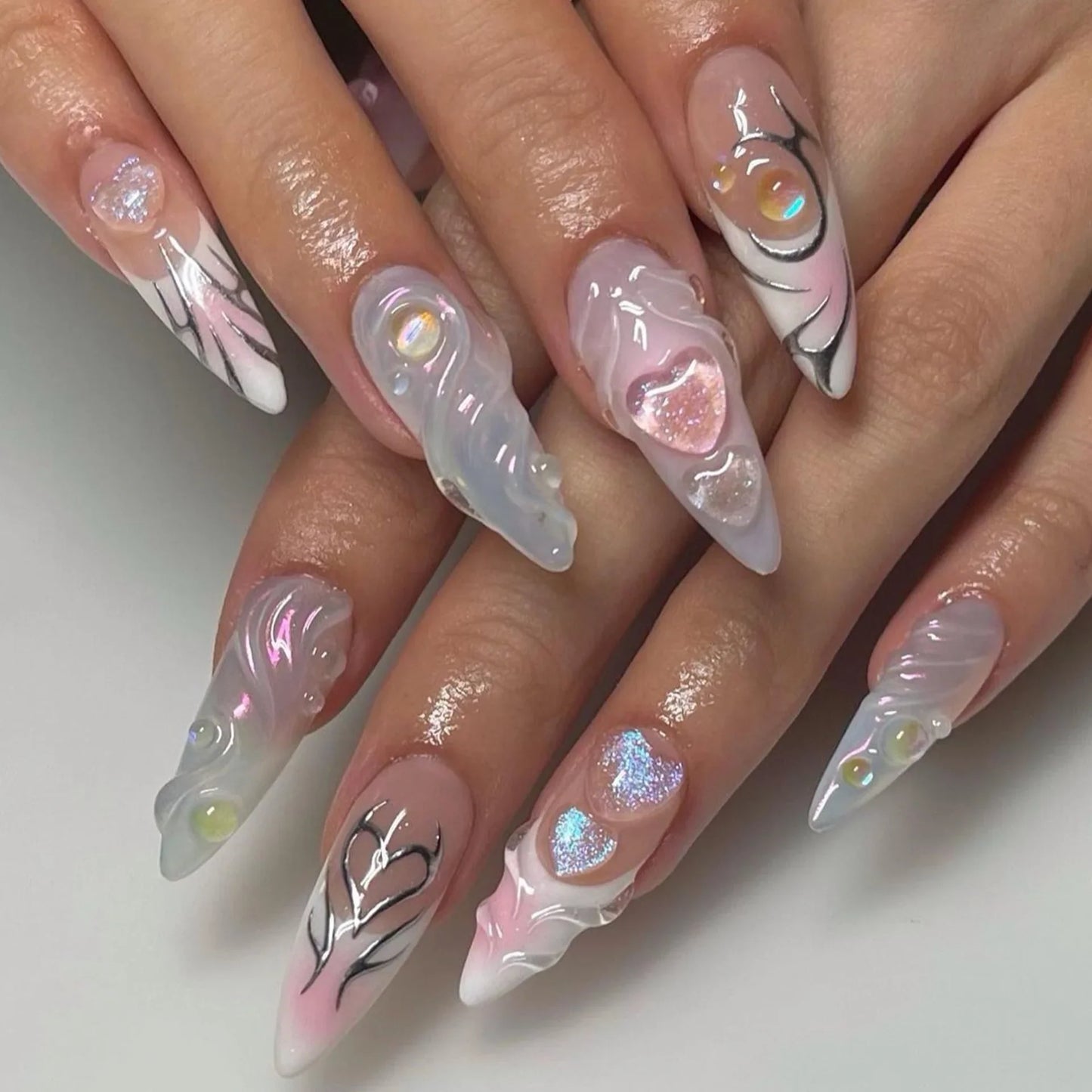 Chic Y2K Ballet Nails - 24 Press-On Set-15