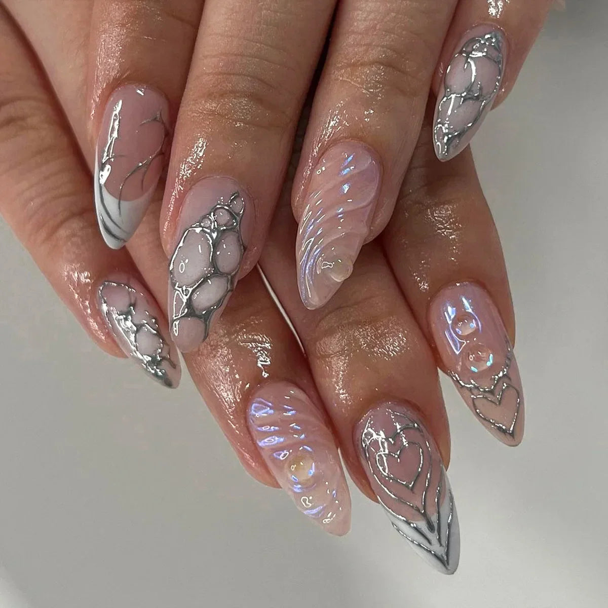 Chic Y2K Ballet Nails - 24 Press-On Set-16
