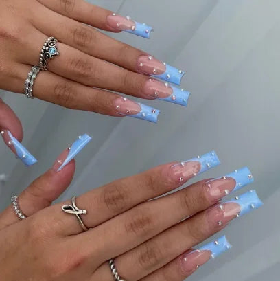 Strawberry & Bear Themed Fake Nails-20