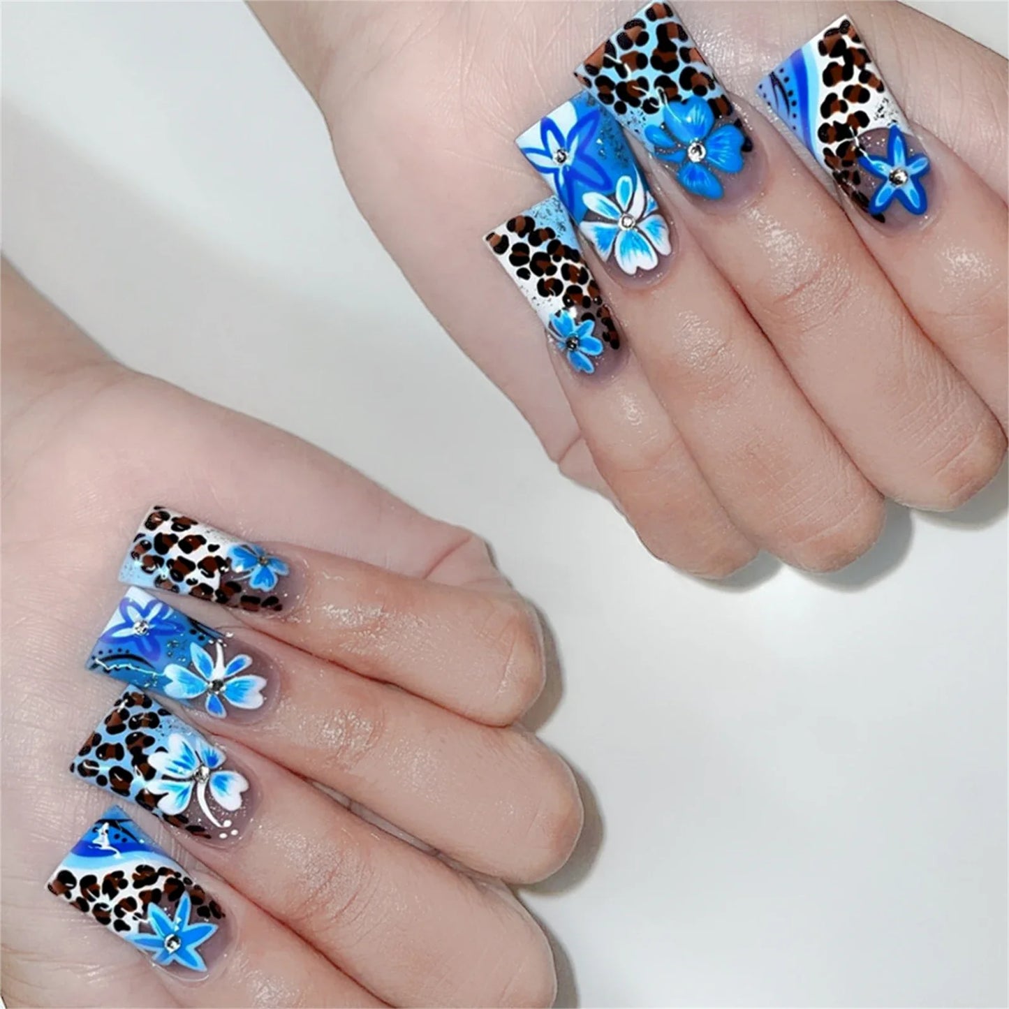 Y2K Black French Fake Nails-8