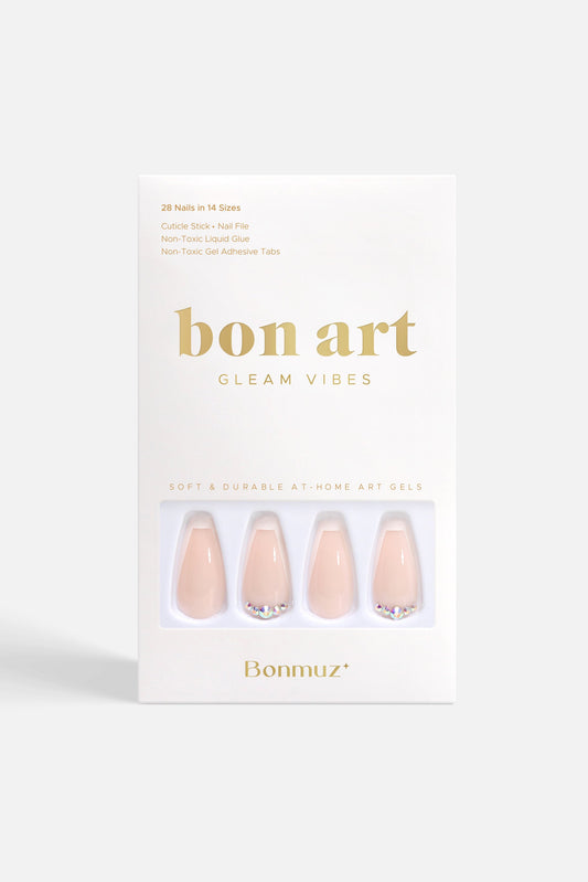 Beige Twinkle | Soft & Durable Press-On Nails-0