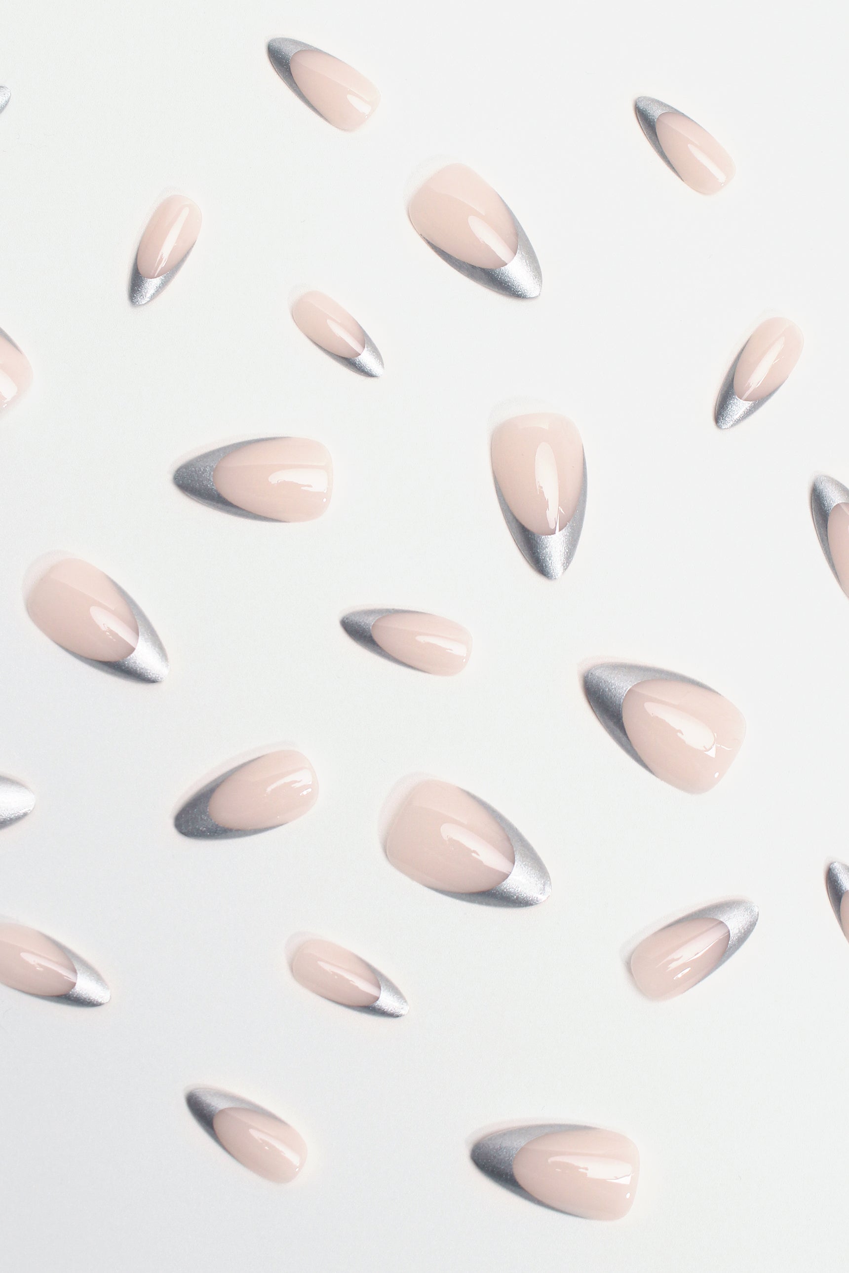Tipped in Reflection | Soft & Durable Press-On Nails-2