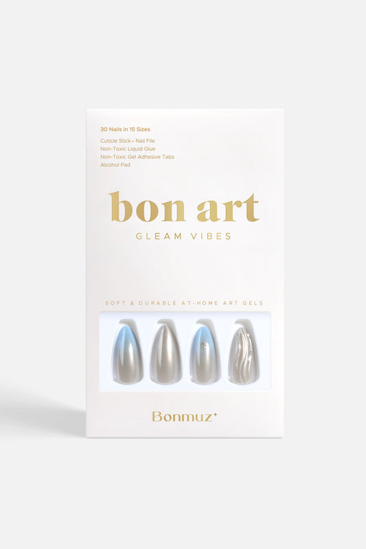 Silver Tide | Soft & Durable Press-On Nails-0