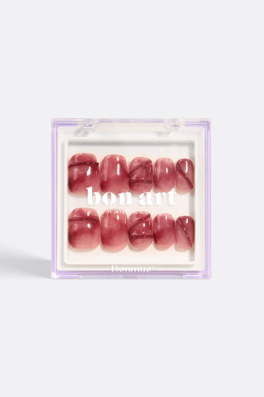 Vintage Garnet | Pro Handmade Gel Nails-0