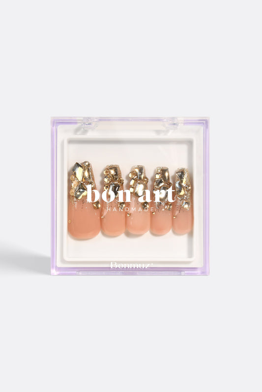 Cleopatra's Gold | Pro Handmade Gel Nails-0