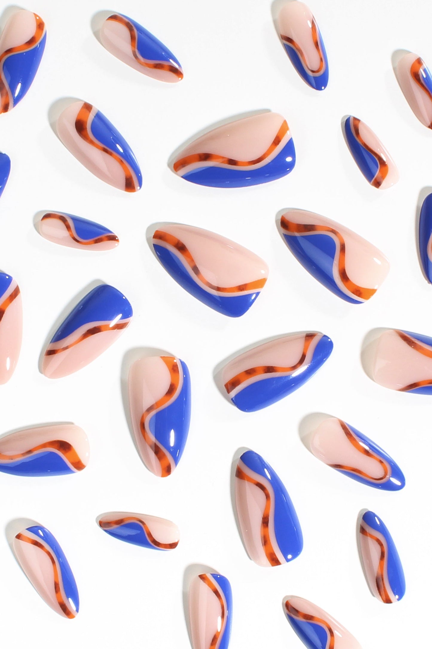 Cobalt Safari | Soft & Durable Press-On Nails-2