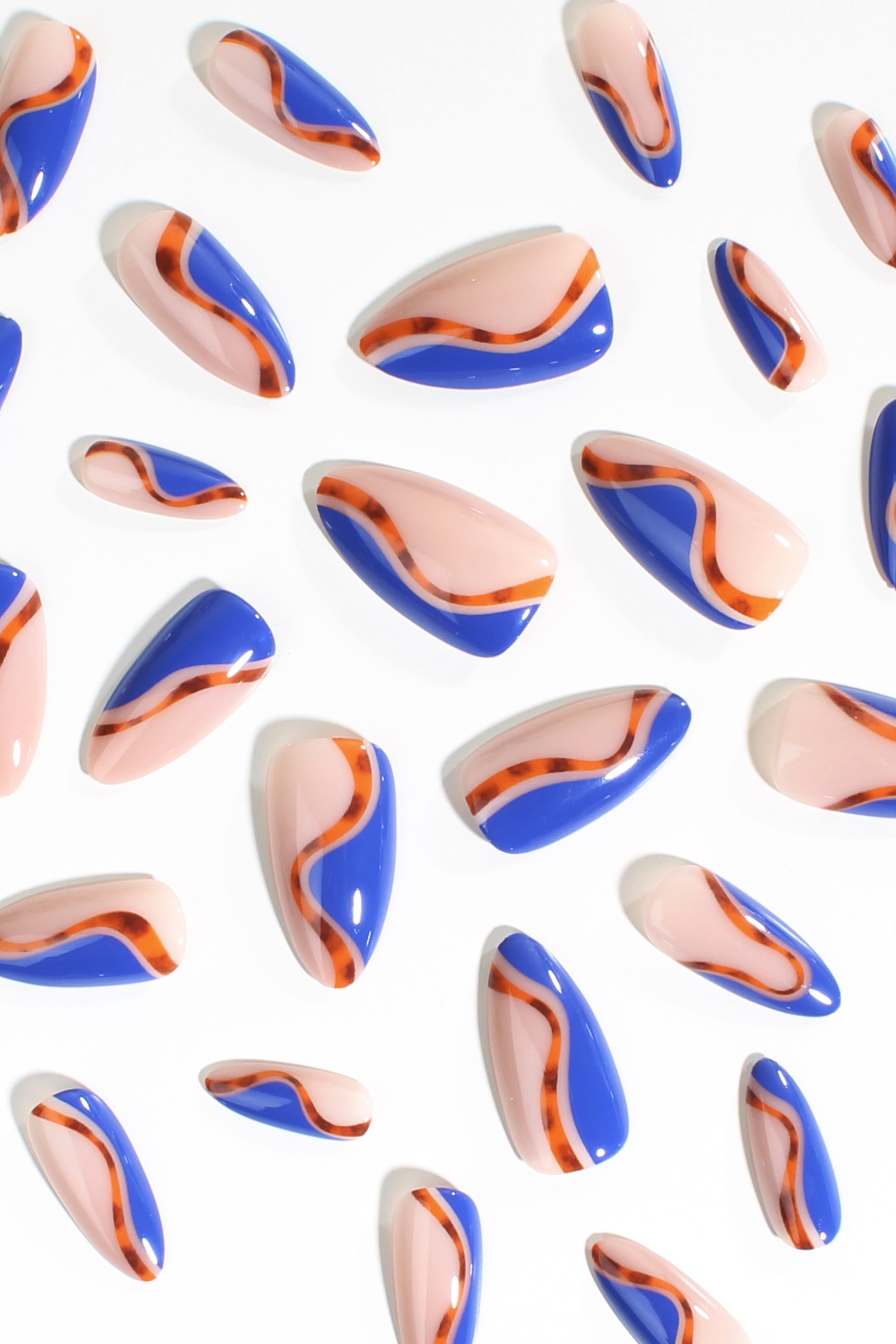 Cobalt Safari | Soft & Durable Press-On Nails-2