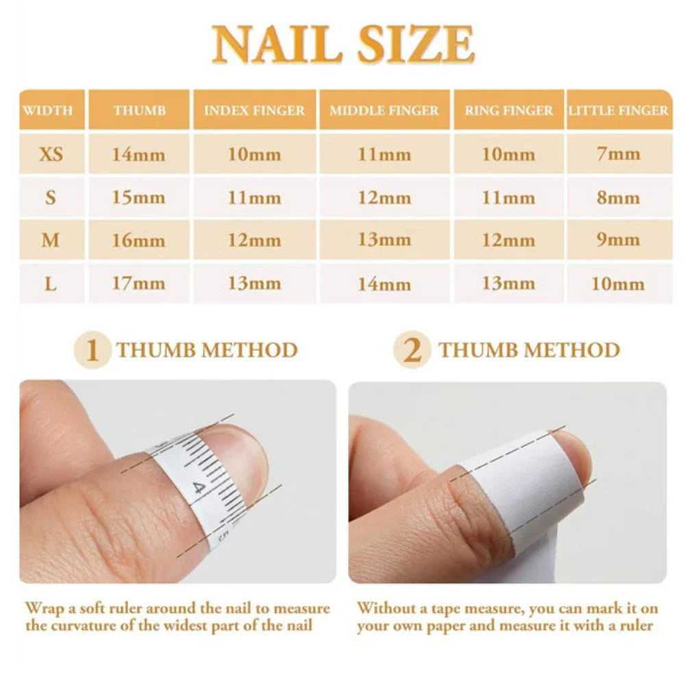 Cute 3D Fruits Press On Nails Set 10Pcs-4