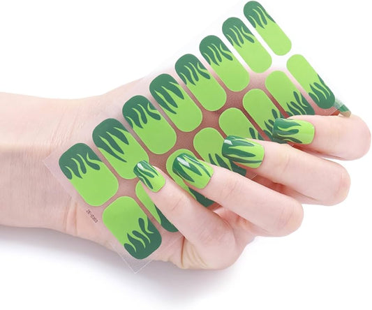 Green Slime Gel Nails-0