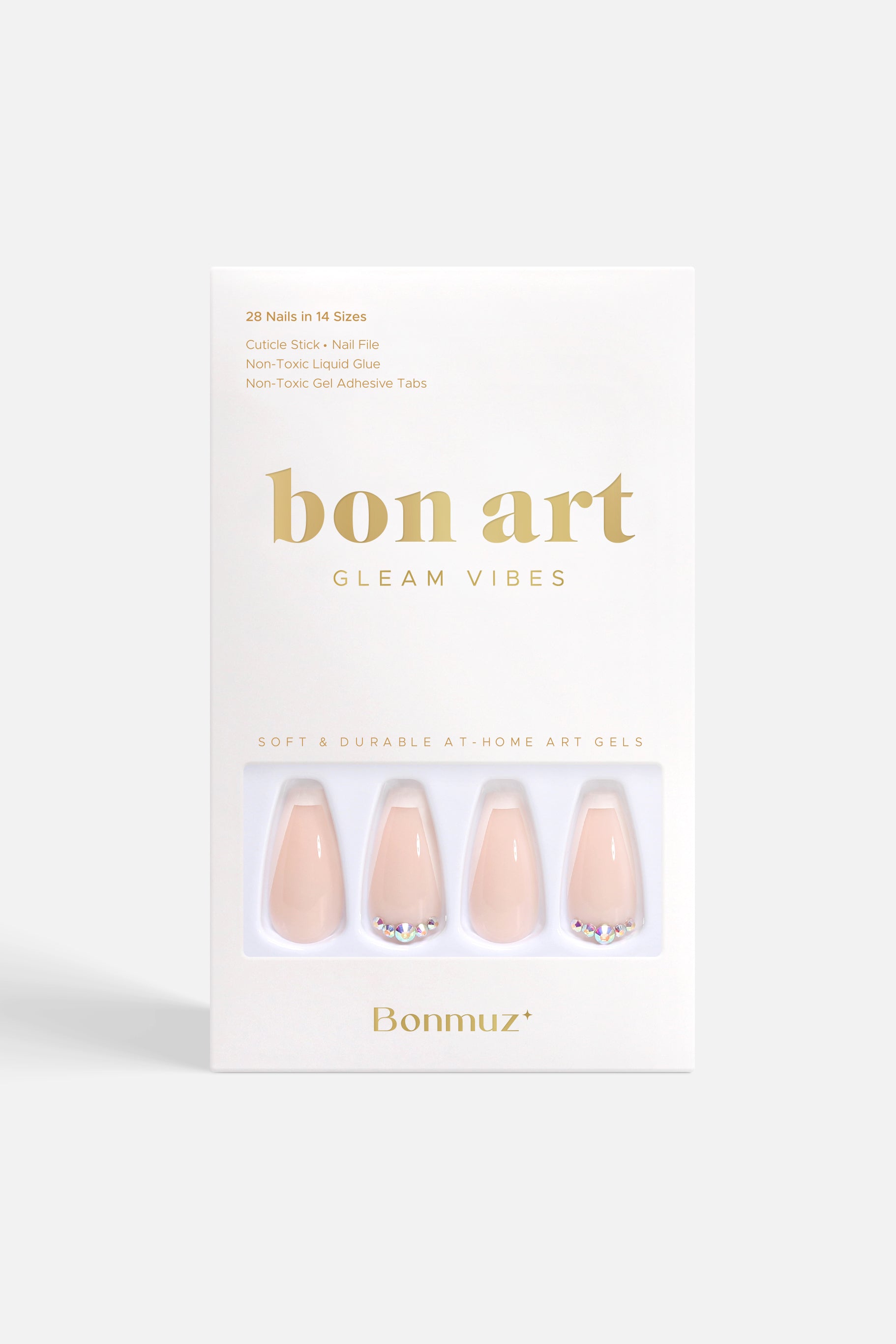 Beige Twinkle | Soft & Durable Press-On Nails-0